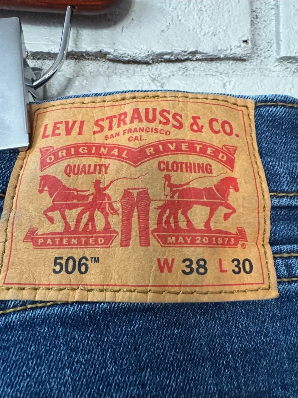 Levi's Straight-Leg Jeans in Medium Blue Wash